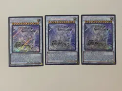 Yugioh - Blue-Eyes Ultimate Spirit Dragon x 3 - 1st Secret Rare NM - Free Holo - Image 1