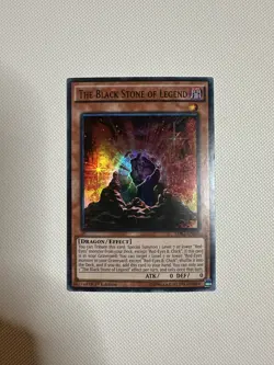 *** THE BLACK STONE OF LEGEND *** HOLOGRAPHIC ULTRA RARE LDK2-ENJ05 YUGIOH! - Image 1