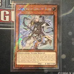 YuGiOh! RA04-EN266 Sage with Eyes of Blue Platinum Secret Rare NM - Image 1