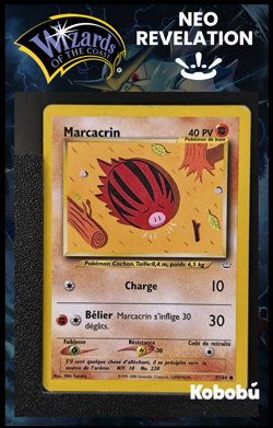 Carte Pokemon Marcacrin 57/64 Edition 2 Ed 2 Neo Revelation Wizards FR 1 - Image 1