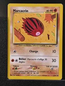 Carte Pokemon Marcacrin 57/64 Edition 2 Ed 2 Neo Revelation Wizards FR 1 - Image 2