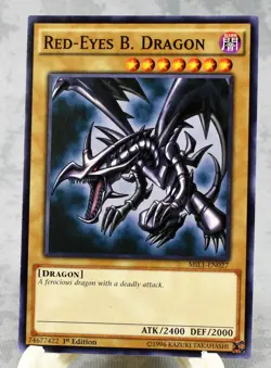 YuGiOh Red-Eyes B. Dragon LEDU-EN000 & MIL1-EN027 1st Edition Yu-Gi-Oh! Mint - Image 4