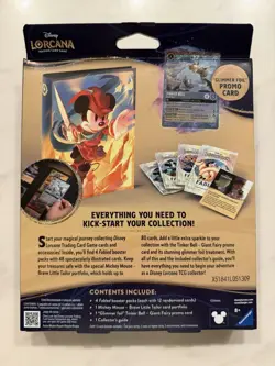 LOT of 4 Lorcana Fabled Collection Starter Set Box Booster Tinker Promo Disney - Image 3