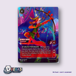 Robin Hood Sharpshooter 215/204 Enchanted Holofoil NM Disney Lorcana - Image 1