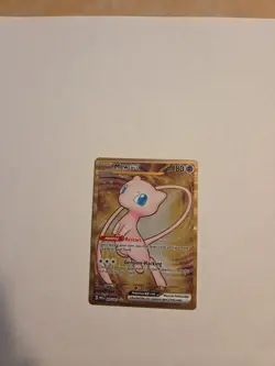 Pokemon Gold Metal Promo Mew EX TCG Card 205/165 Scarlet & Violet - Image 1