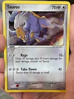 POKEMON TAUROS 5/17 RARE COSMOS HOLOFOIL PROMO POP 2 SERIES NM CARD - Image 1