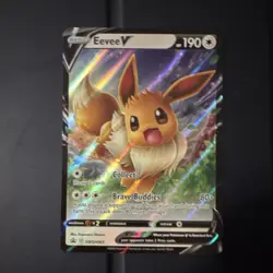 Pokemon Eevee V SWSH065 Sword & Shield Promo Full Art Holo 190HP English Card - Image 1