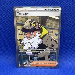 Pokemon Tarragon Full Art Holo Ultra Rare Trainer Supporter POR 116/088 TCG Card - Image 1