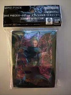 One Piece Card Game Official Sleeves:Roronoa Zoro (70-Pack)- Bandai Card Sleeves - Image 1