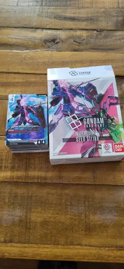 BANDAI Gundam Card Game SEED Strike Starter Deck ST04 TCG BRICK Only no promo - Image 1