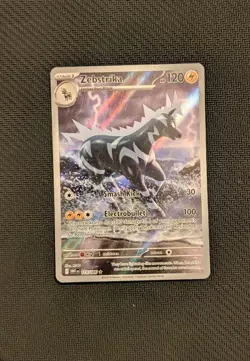 NM/M - Zebstrika 115/086 - Illustration Rare - White Flare - Pokemon Card IR - Image 1
