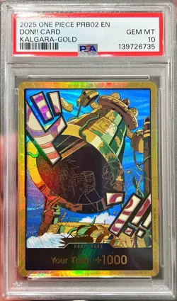 One Piece PRB02 Premium Booster The Best Vol 2 Don Kalgara GOLD Card PSA 10 Gem - Image 1