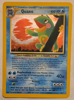 Politoed Quaxo German Neo Discovery 8/75 Holo Rare Pokemon Card - Image 1
