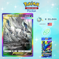 Pokemon TCG Pocket - Mega Absol ex Rainbow Card (English) - Image 1