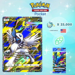 Pokemon TCG Pocket - Mega Absol ex Full Art Card (English) - Image 1