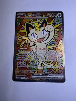 Meowth ex 121/088 SIR Perfect Order Near Mint Pokemon Card NEW POR SIR - Image 1