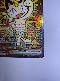 Meowth ex 121/088 SIR Perfect Order Near Mint Pokemon Card NEW POR SIR - Image 3