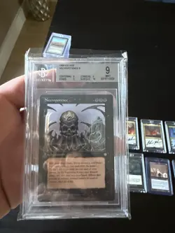 1995 Magic The Gathering MTG Ice Age: Necropotence BGS 9 MINT - Image 1