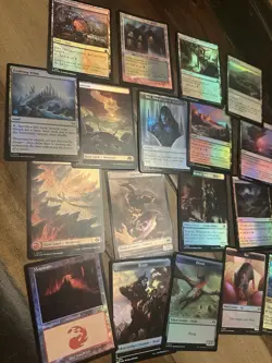 MtG Magic the Gathering All Foil Land and Token Collection - Image 2