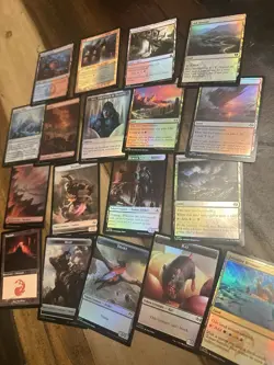 MtG Magic the Gathering All Foil Land and Token Collection - Image 3