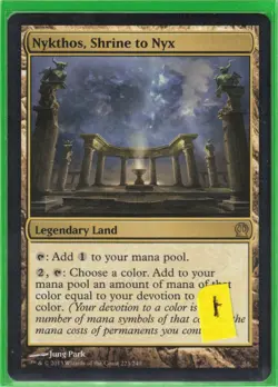 MTG Nykthos, Shrine to Nyx Theros Regular NM #1 - Image 1