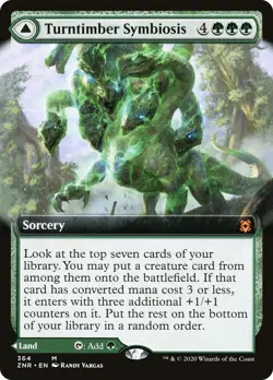 Turntimber Symbiosis (Extended Art) [ZNR - 364] - NM [Normal] TCG MTG - Image 1