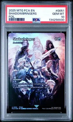 2025 MTG FINAL FANTASY THROUGH THE AGES FOIL #0051 SHADOWBRINGERS PSA 10 - Image 1