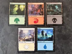 100x BASIC LAND (20 of each color) MTG - Image 1
