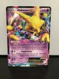 Alakazam EX 25/124 Pokemon Fates Collide Holo Ultra Rare - Image 1