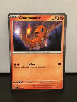 Charmander 047 Cosmos Holo Pokemon Black Star Promo Swirl - Image 1