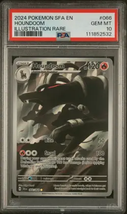 Pokemon TCG - Houndoom 066/064 - Shrouded Fable - PSA 10 - Image 1