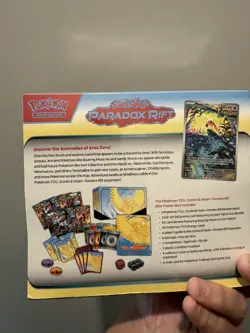 Pokemon TCG Scarlet & Violet Paradox Rift ETB Roaring Moon Factory Sealed ENG - Image 2