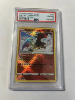 2023 Pokemon Sword & Shield Crown Zenith Radiant Charizard 020/159 PSA 10 GEM MT - Image 1