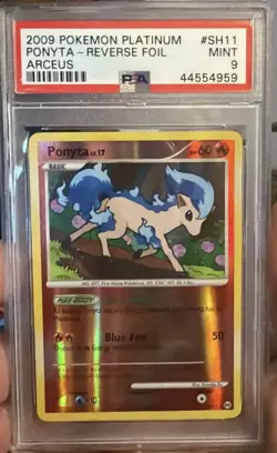 Pokemon TCG Ponyta Reverse Holo Arceus PSA 9 - Image 1