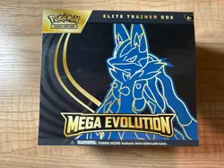 Factory Sealed Pokemon TCG: Mega Evolution — Lucario Elite Trainer Box ETB - Image 1