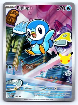 Piplup - 042 042 Holo Promo ME: Mega Evolution Promo Pokemon Near Mint - Image 1