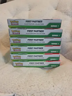 6X LOT Pokemon TCG - First Partner Illustration Collection Box - Series 1 SEALED - Image 3