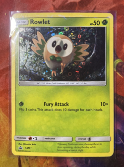 Pokemon - Rowlet - Sun & Moon Promo SM01 holo TCG MP - Image 1