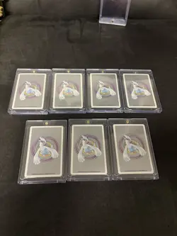 Nintendo Pokemon Playing Cards Poker Lugia Deck Silver Japanese 1999 Lot - Image 2