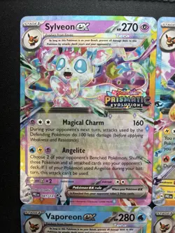 Pokemon: Jolteon, Vaporeon, Leafeon & Sylveon ex (Prismatic Stamped) Lot - Image 2