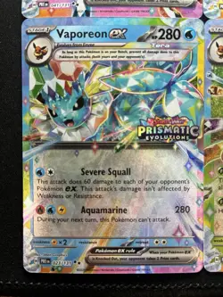 Pokemon: Jolteon, Vaporeon, Leafeon & Sylveon ex (Prismatic Stamped) Lot - Image 5