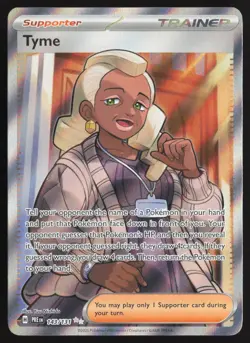 Tyme 143/131 Ultra Rare Prismatic Evolutions Pokemon Near Mint - Image 1