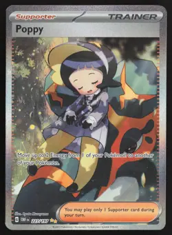 Poppy 227/197 Special Illustration Rare Obsidian Flames Pokemon Near Mint - Image 1