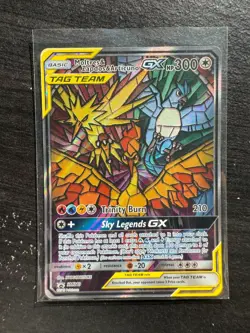 2019 Pokemon Sun & Moon Hidden Fates Moltres Zapdos Articuno ETB Promo SM210 NM - Image 1