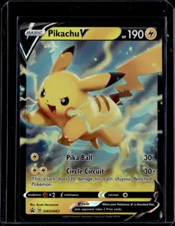 Pikachu V - SWSH063 / SW&SH Black Star Promo 2020 (NM) / Pokemon TCG - Image 1
