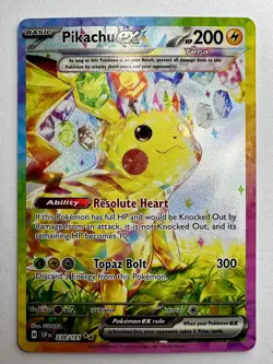 Pokemon Pikachu ex 238/191 Sv08: Surging Sparks Special Illustration Rare SIR ⚡ - Image 3