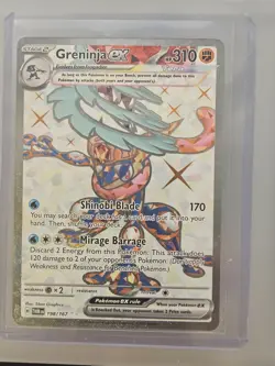 Greninja ex 198/167 Twilight Masquerade Ultra Rare Full Art TCG Pokemon NM - Image 1