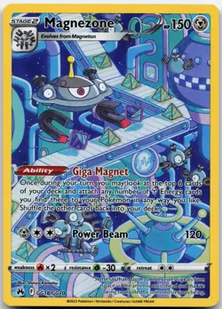 MAGNEZONE GG18/GG70 HOLO CROWN ZENITH GALARIAN GALLERY POKEMON HOLO LP - Image 1