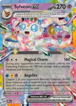 Sylveon ex 041/131 Double Rare Prismatic Evolutions Pokemon Near Mint - Image 1