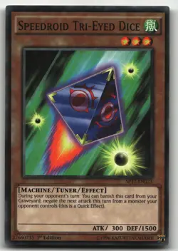 Speedroid Tri-Eyed Dice (Starfoil) Starfoil Rare Star Pack - Battle Royal SP17-E - Image 1